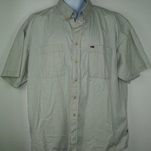 Bugle Boy Button Down Mens Short Sleeve Shirt XL